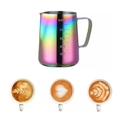 GENERICO - Jarra Espuma Leche Barista Texturizar Pitcher Cafe Tornasol…