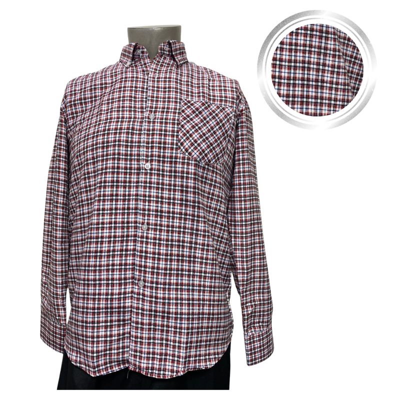EKOL TACTICA MILITAR - Camisa Cuadrille Traje Huaso Hombre Fiestas Patrias Rojo Blanco Negro