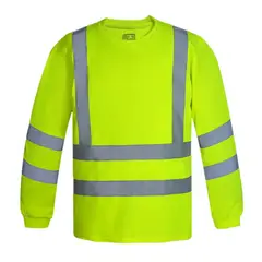 T-WORLD - Polera Dry Fit Manga Larga Hombre Cinta Reflectante