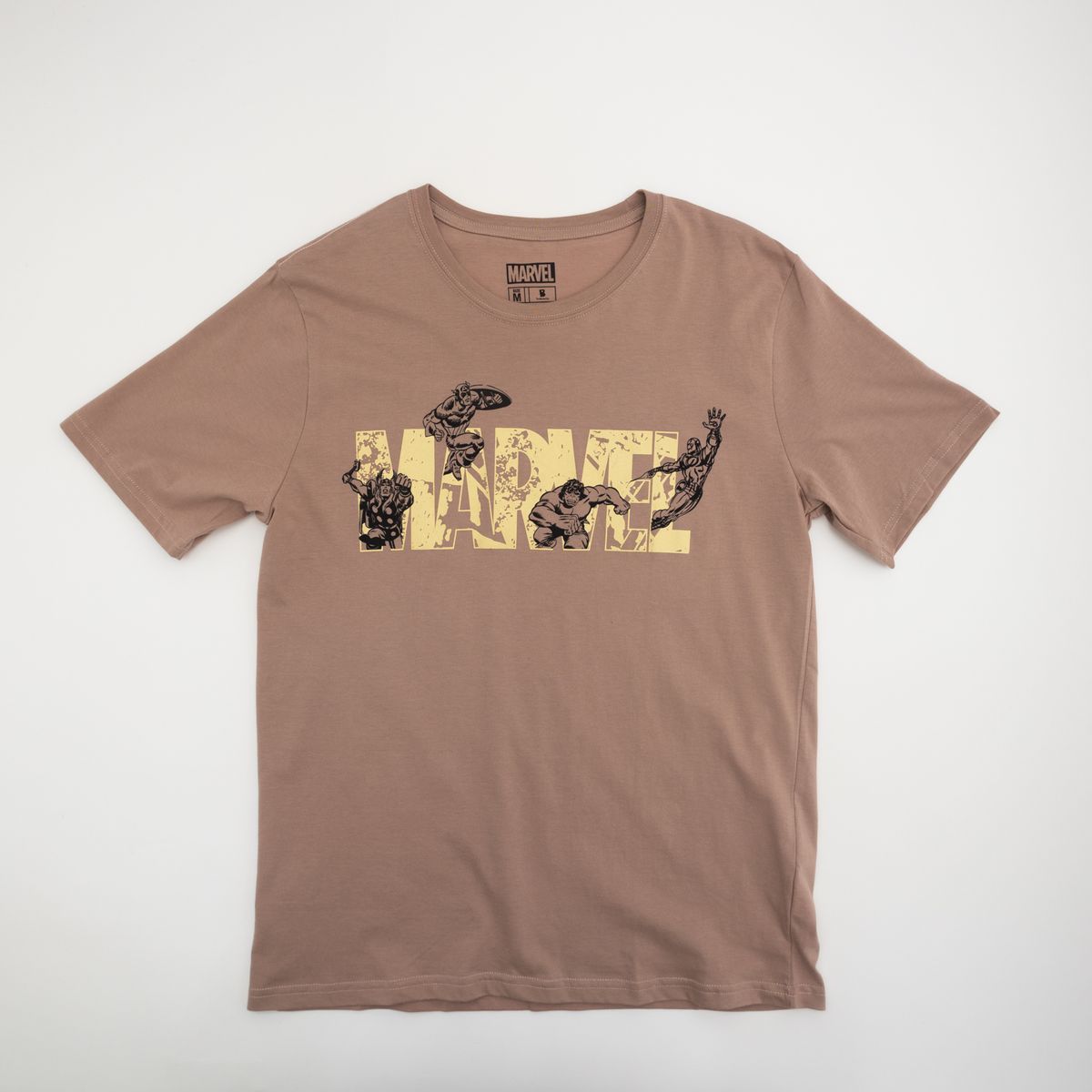 MARVEL - Polera Mc Hombre Logo Superheroes Marvel