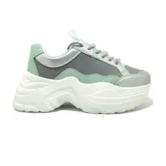 POZATINI - Zapatilla Plata verde Kote