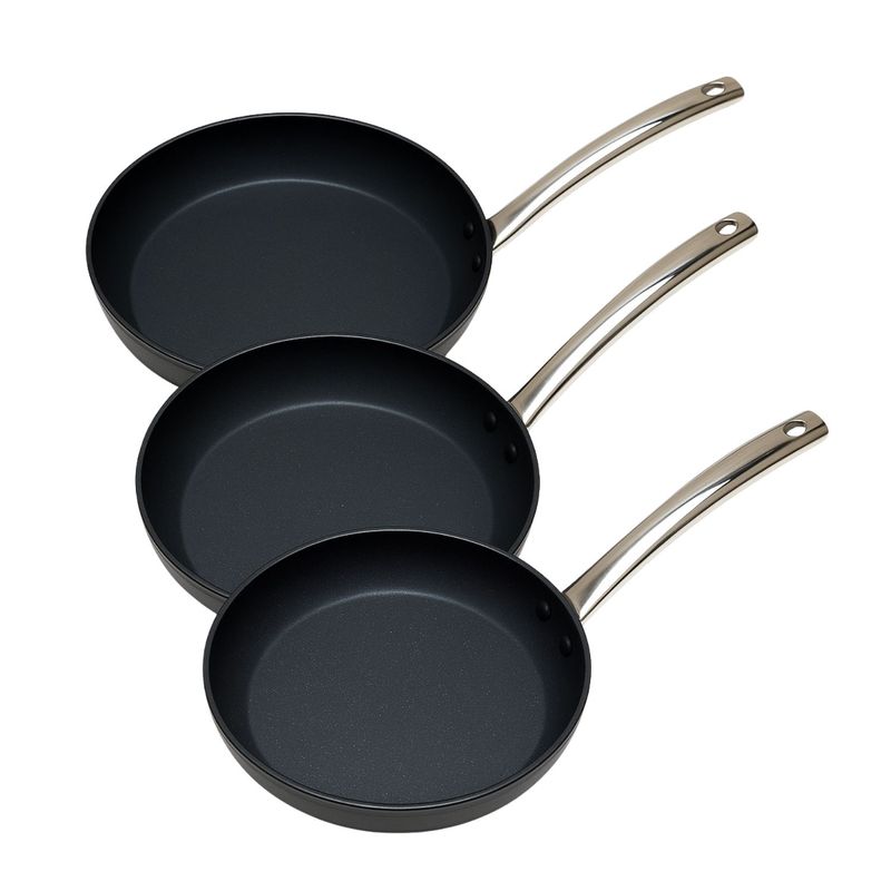 WENS - Set 3 Sartenes Antiadherente Pompei 26cm Aluminio Forjado