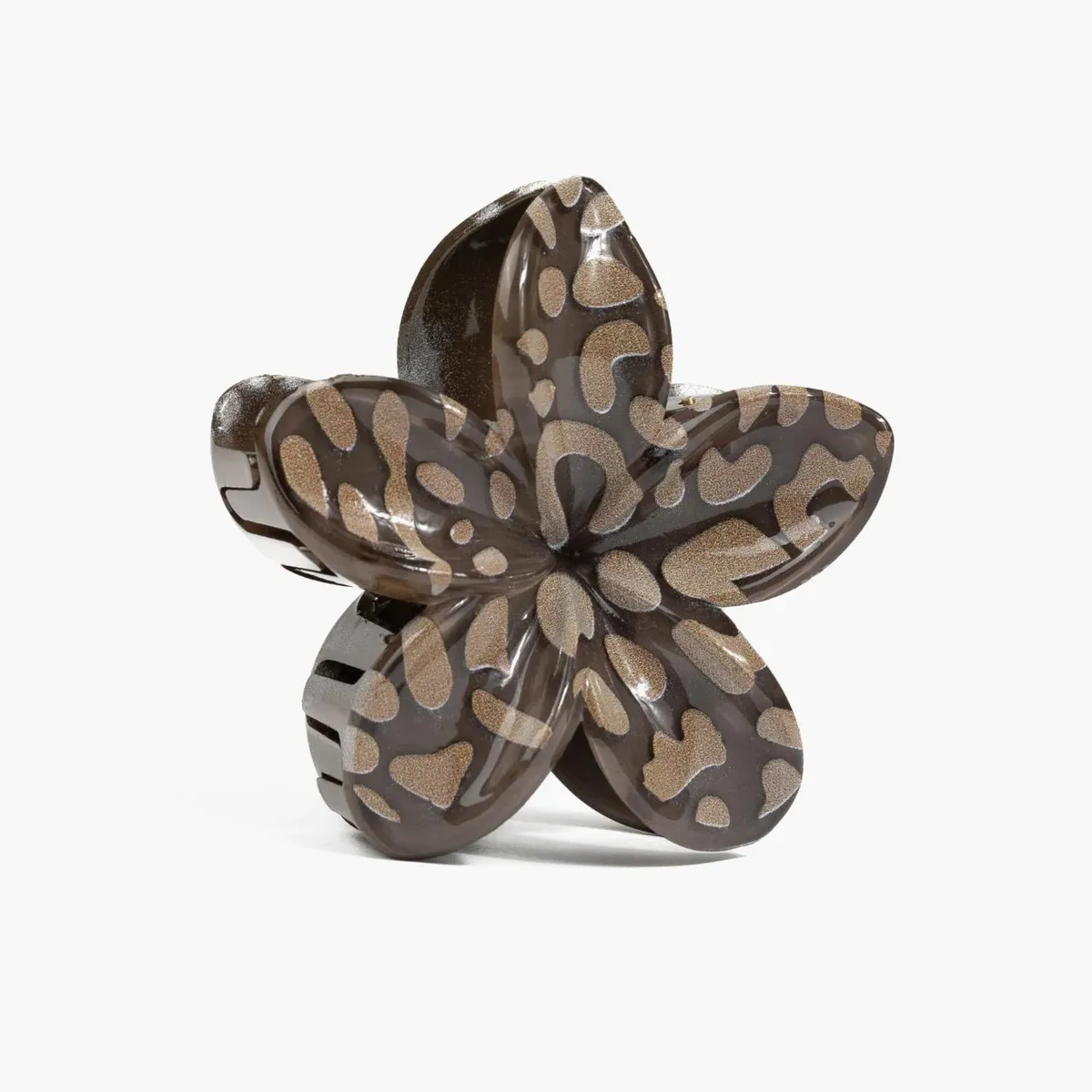 LOUNGE - Pinza Mujer Flor Carey Café