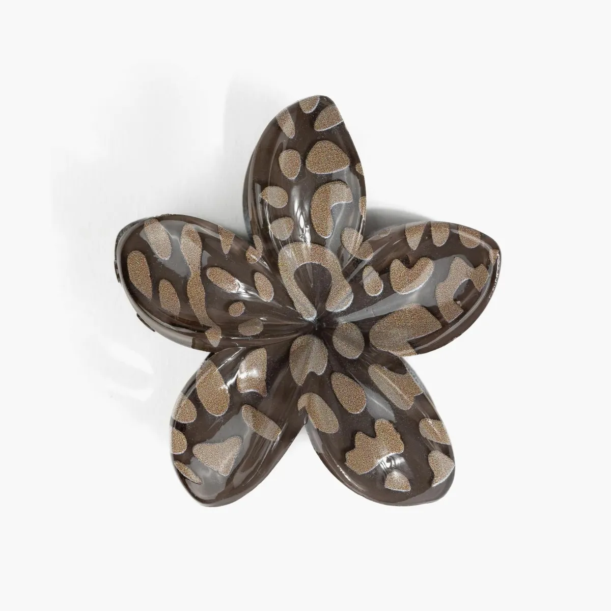 LOUNGE - Pinza Mujer Flor Carey Café