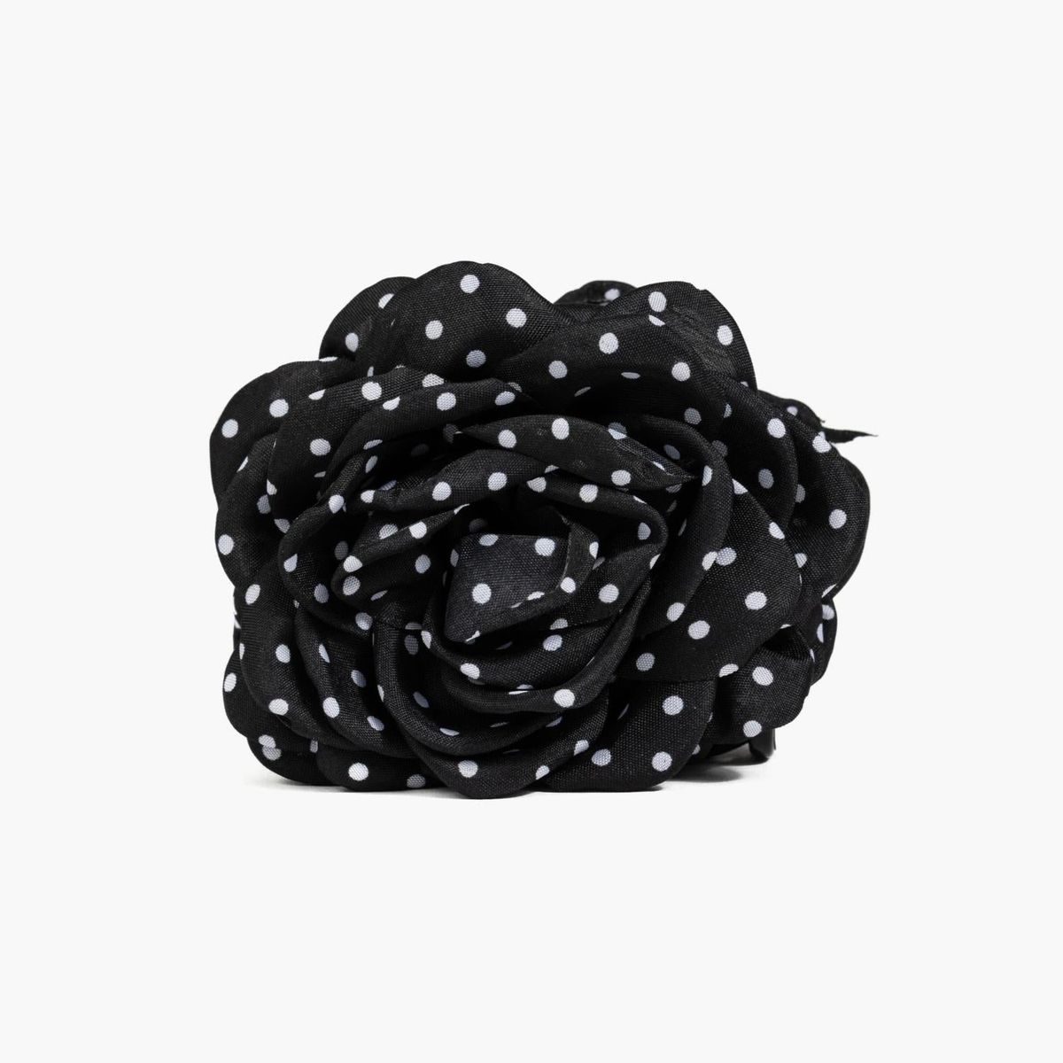 LOUNGE - Pinza Mujer Flor Puntos Negro