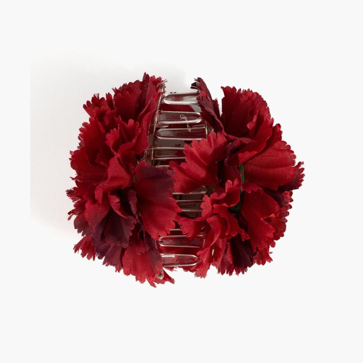 LOUNGE - Pinza Mujer Flor Capas Botanicals Burdeo