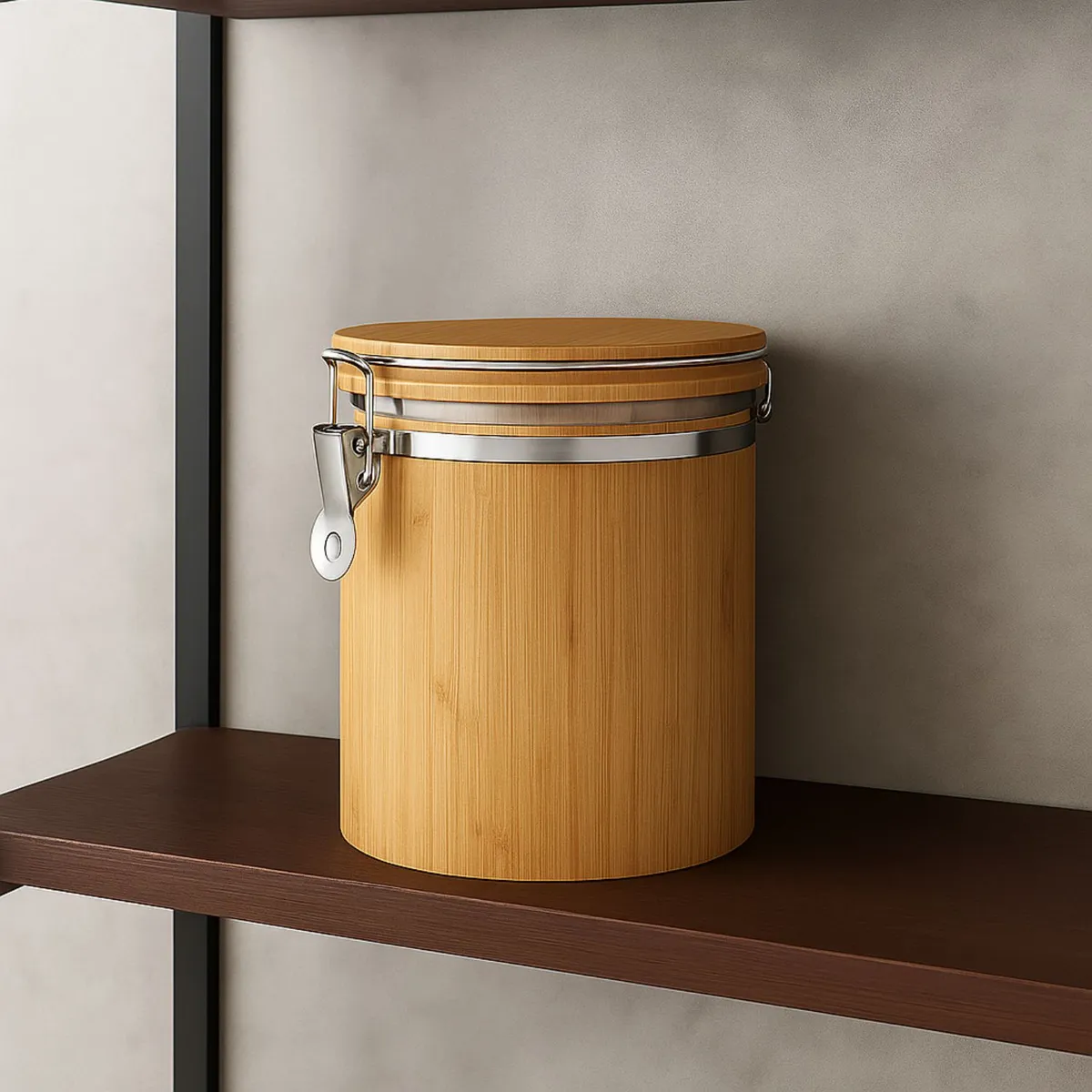 GENERICO - Frasco Recipiente Hermeticos Sellado Para Alimentos De Bambu