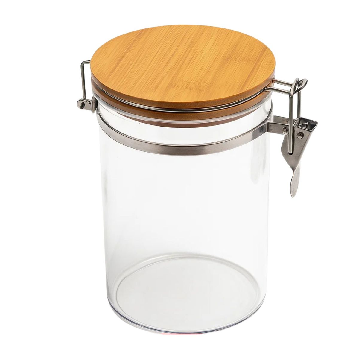 GENERICO - Frasco Tarro Hermetico De Vidrio 600mL Con Tapa De Bambu