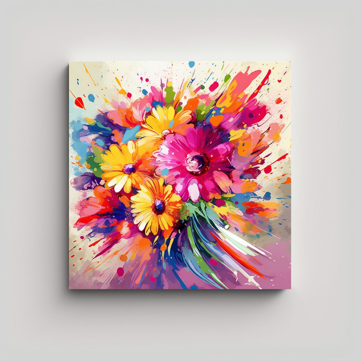 GENERICO - Inspírate Para Diseñar Arte Abstracto 100x100 Cm