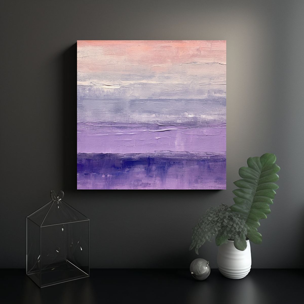 GENERICO - Cuadro De Arte Moderno Minimalista Expresivo En 100x100 Cm