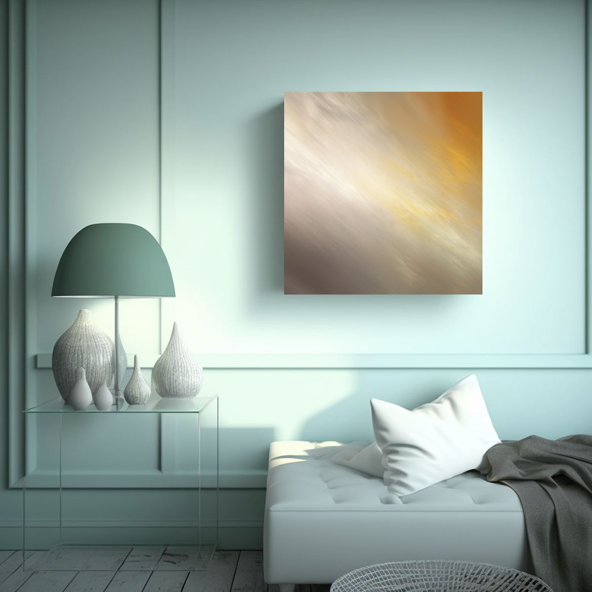 GENERICO - Lienzo De Tela Tonos Impacto Visual Suave Con 100x100 Cm