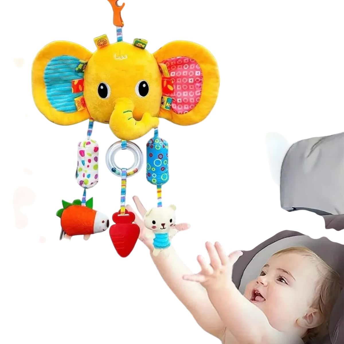 GENERICO - Juguete Sonajero Bebe Asiento De Coche Y Cuna Juguete Bebe