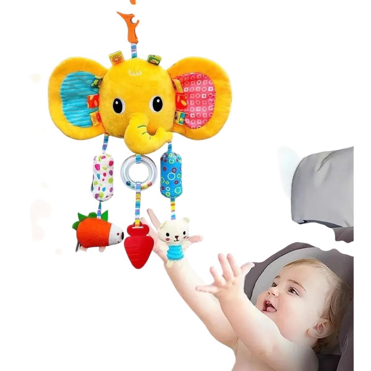 GENERICO - Juguete Sonajero Bebe Asiento De Coche Y Cuna Juguete Bebe