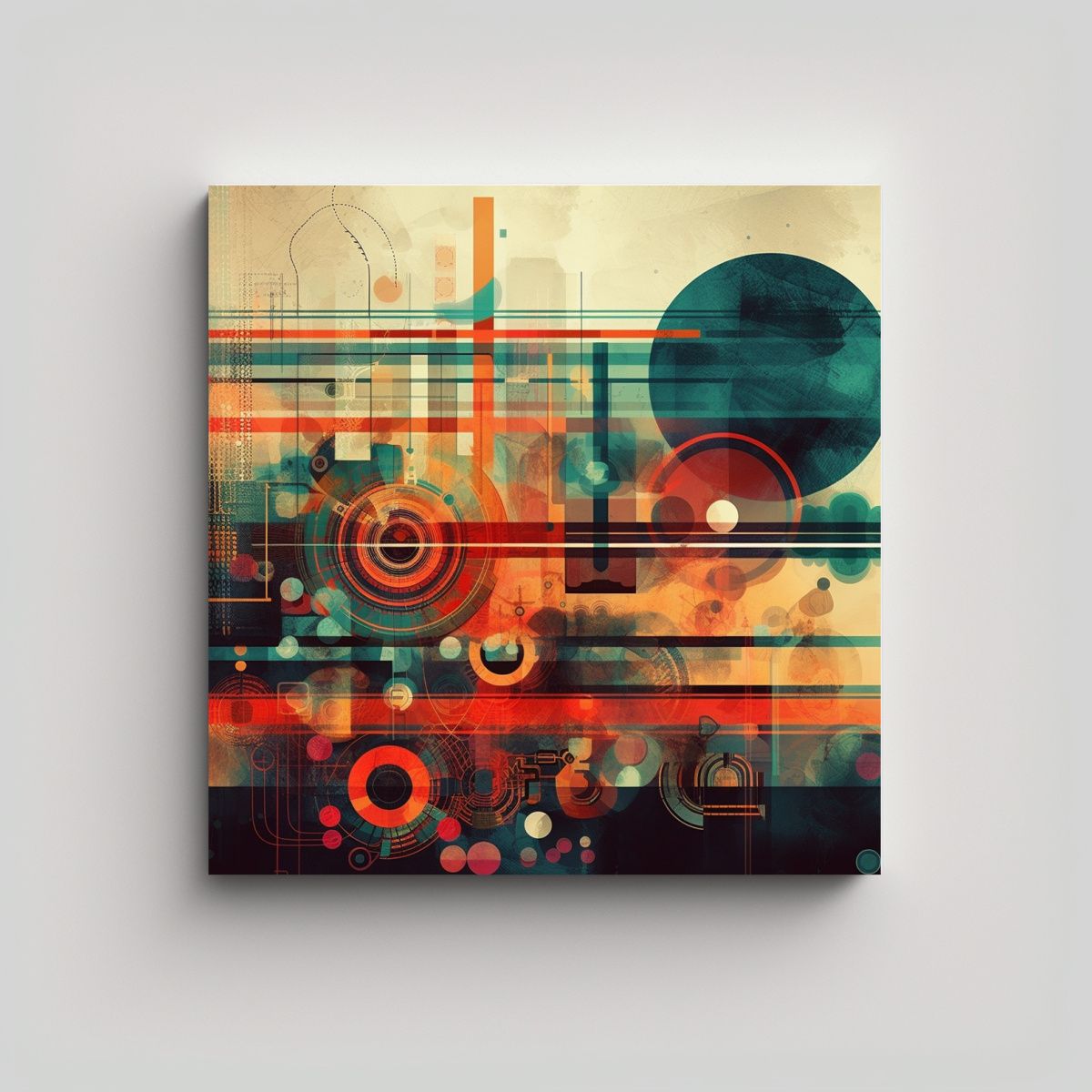 GENERICO - Pintura En Lienzo Con Diseño Cautivador Y 100x100 Cm