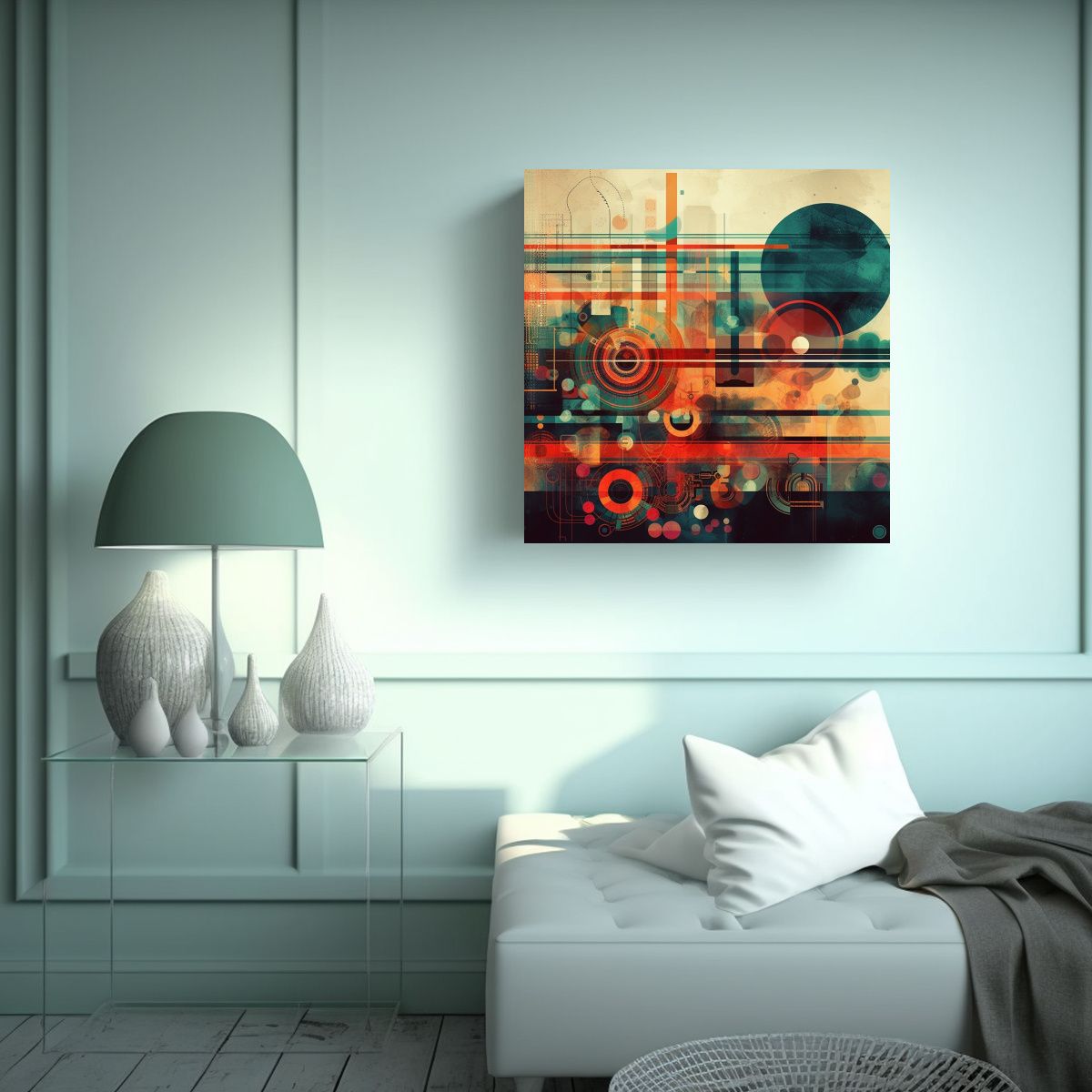 GENERICO - Pintura En Lienzo Con Diseño Cautivador Y 100x100 Cm