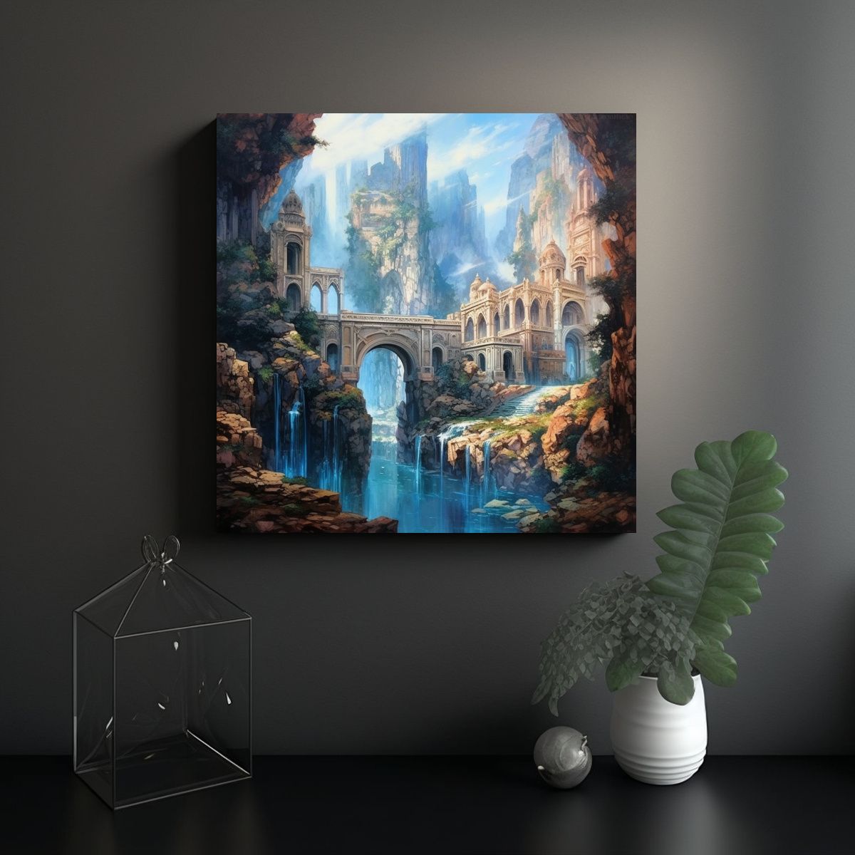 GENERICO - Pinturas De Paisajes De Fantasía Exquisitos Para 100x100 Cm