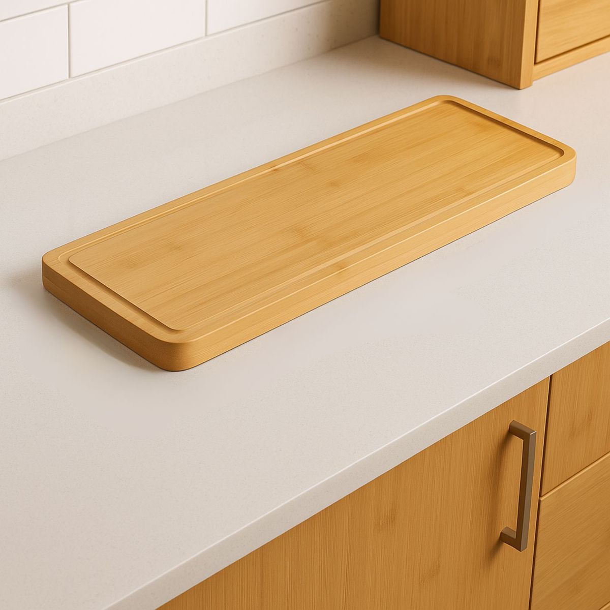 Tabla Aperitivo Rectangular Bambu Picoteo Asados De 70cm, marca GENERICO - Foto 2