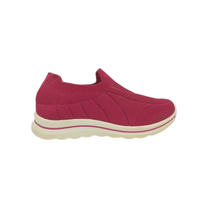 HERIEL - Zapatilla Burdeos Lona Mujer