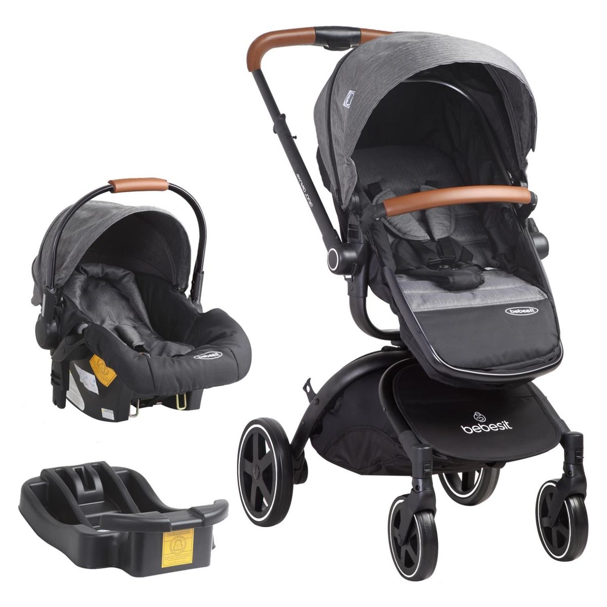 BEBESIT - Coche Cuna Travel System Deluxe 360° Bebesit