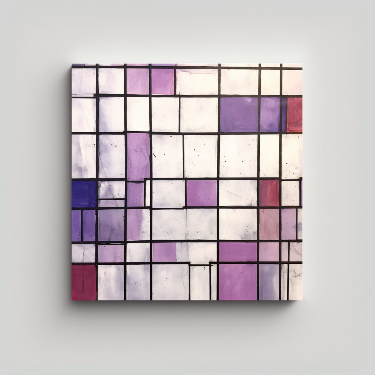 GENERICO - Lienzo Dibujo Minimalista Expresando Emociones 100x100 Cm