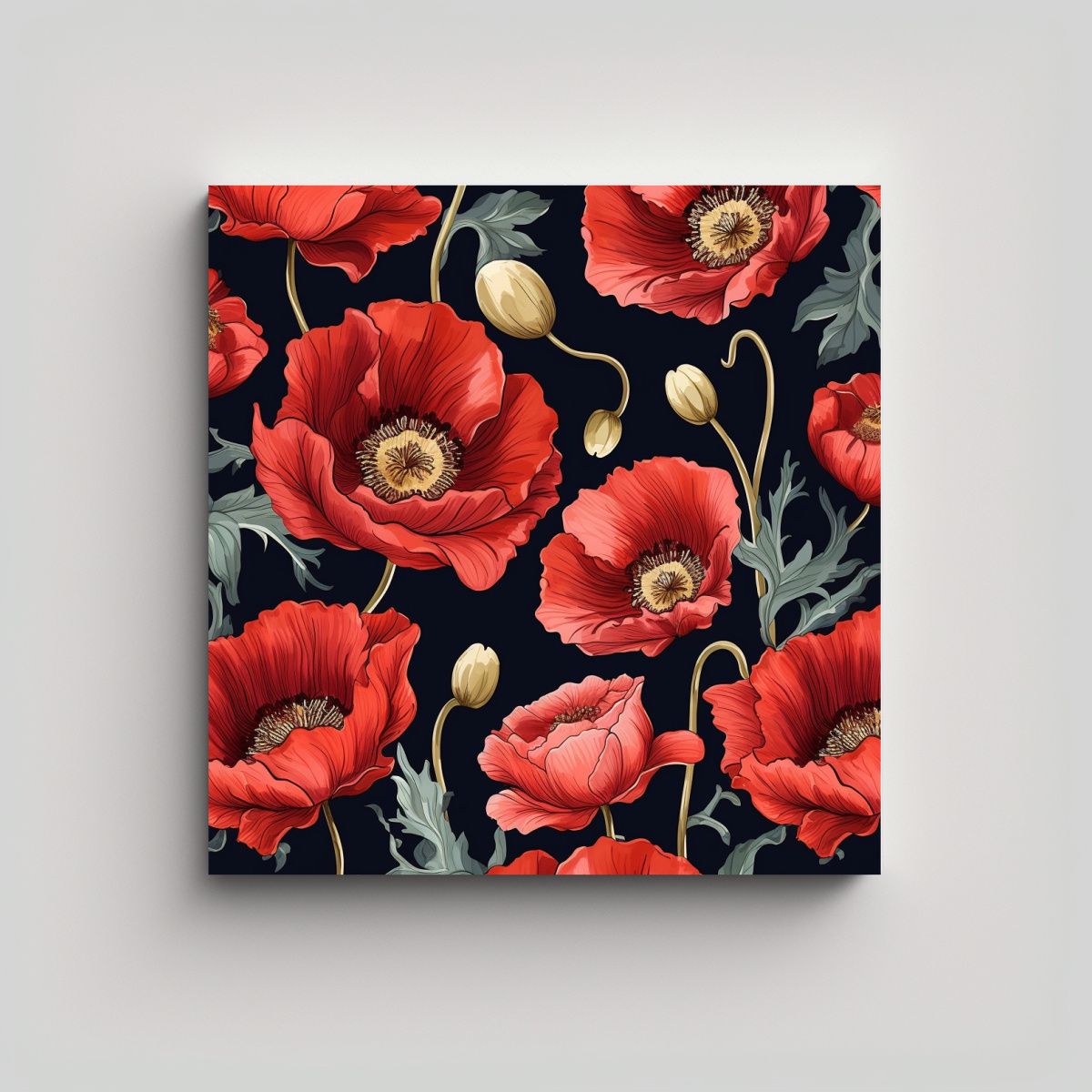 GENERICO - Impresionante Arte En Tela Sublimada Con Patrón 100x100 Cm