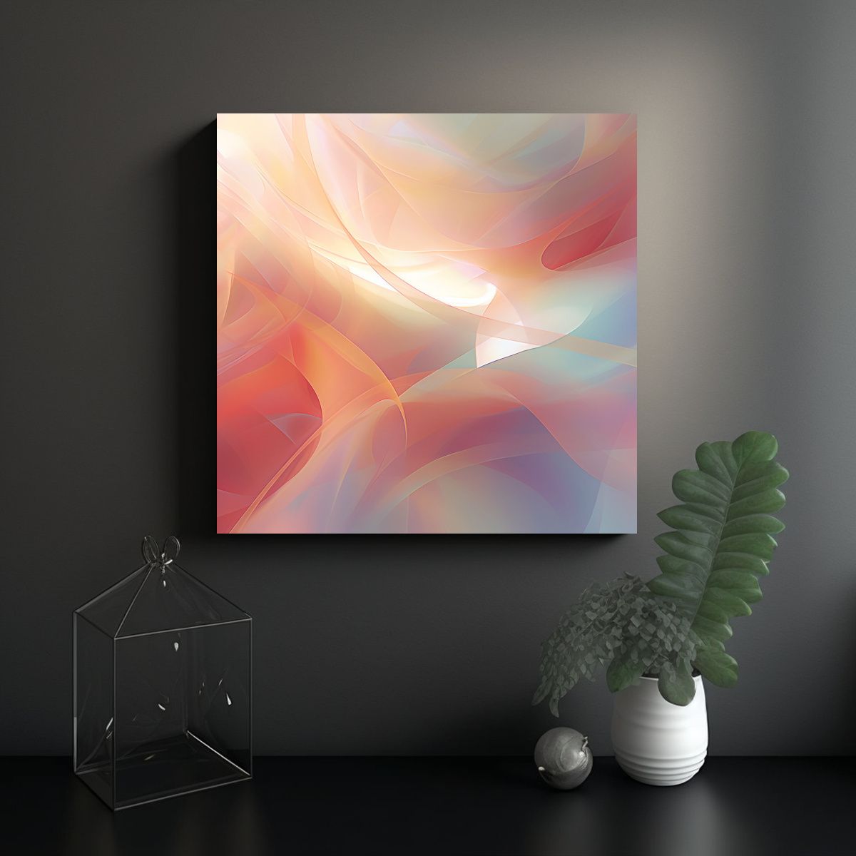 GENERICO - Pinturas Decorativas De Naturaleza Abstracta Con 100x100 Cm