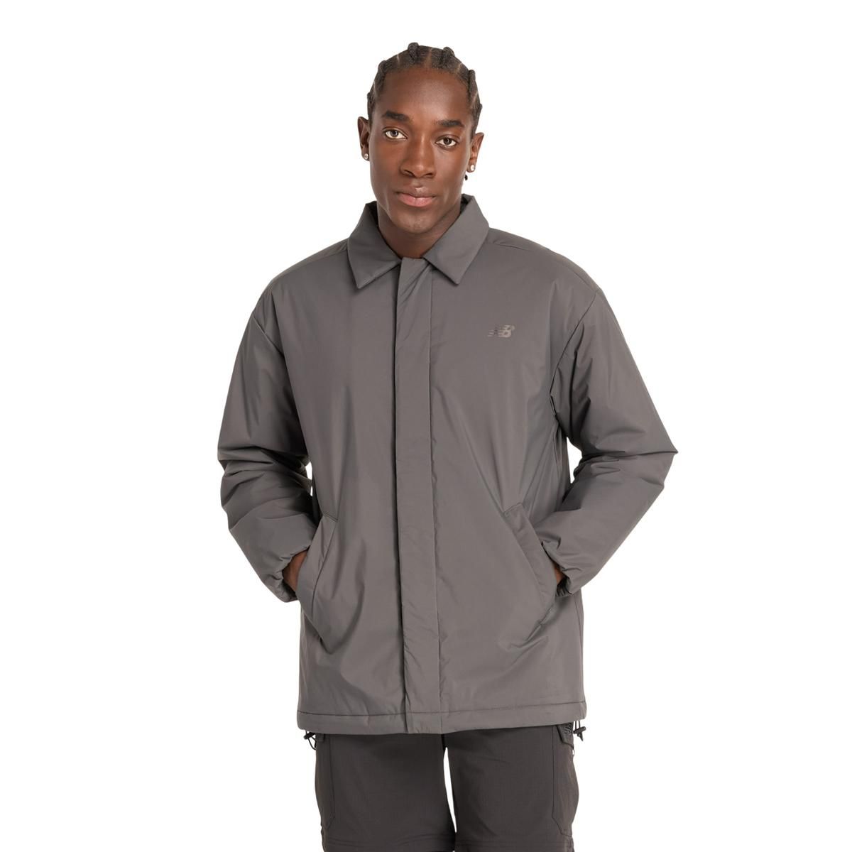NEW BALANCE - Chaqueta Lifestyle Hombre New Balance Coaches Jacket Gris