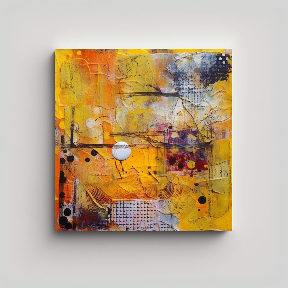 GENERICO - Capas De Arte Con Plato Gelli Estampillas Y 100x100 Cm