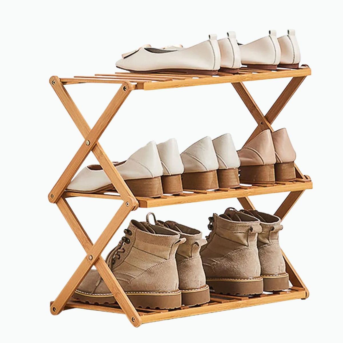 GENERICO - Estante Organizador De Zapatos Plegable 3 Niveles Zapatero