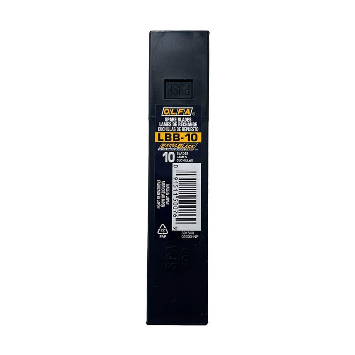 OLFA - Repuesto Universal 18 mm Negro 10 un LBB-10 - OLFA