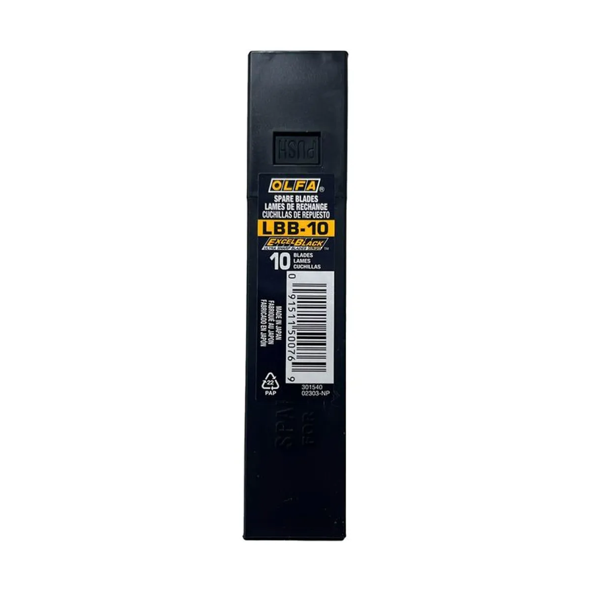 OLFA - Repuesto Universal 18 mm Negro 10 un LBB-10 - OLFA