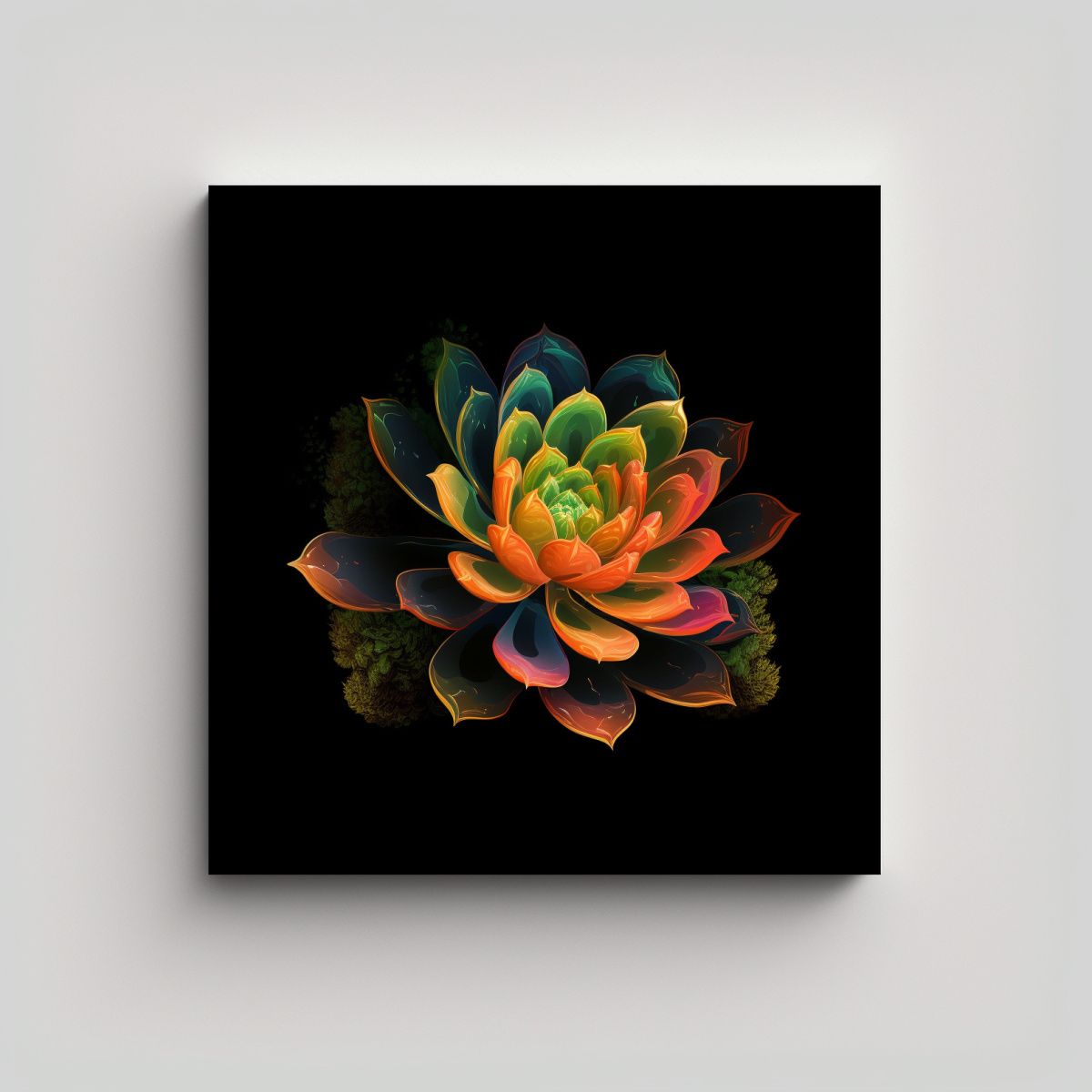 GENERICO - Imagen Animada De Planta Desértica Vanguardia En 100x100 Cm