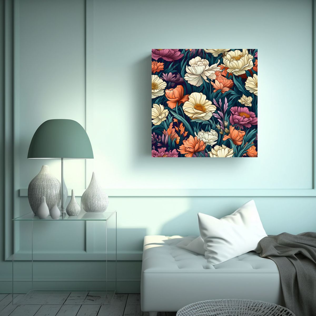 GENERICO - Cuadros Decorativos Efecto Visual Canva En Arte 100x100 Cm