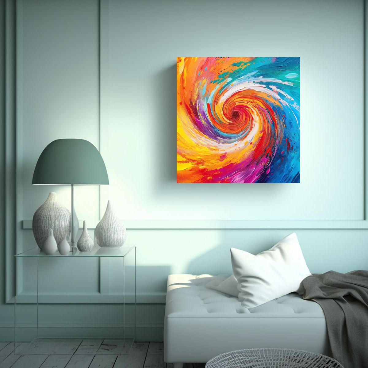 GENERICO - Tela En Bastidor Pintura Discraft Disc Golf Disc 100x100 Cm