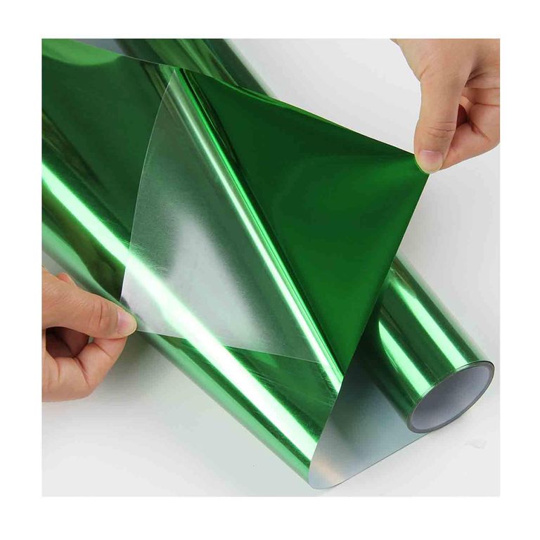 Vinilo Metalico Textil Colores Y01 50cm X1mt - Verde