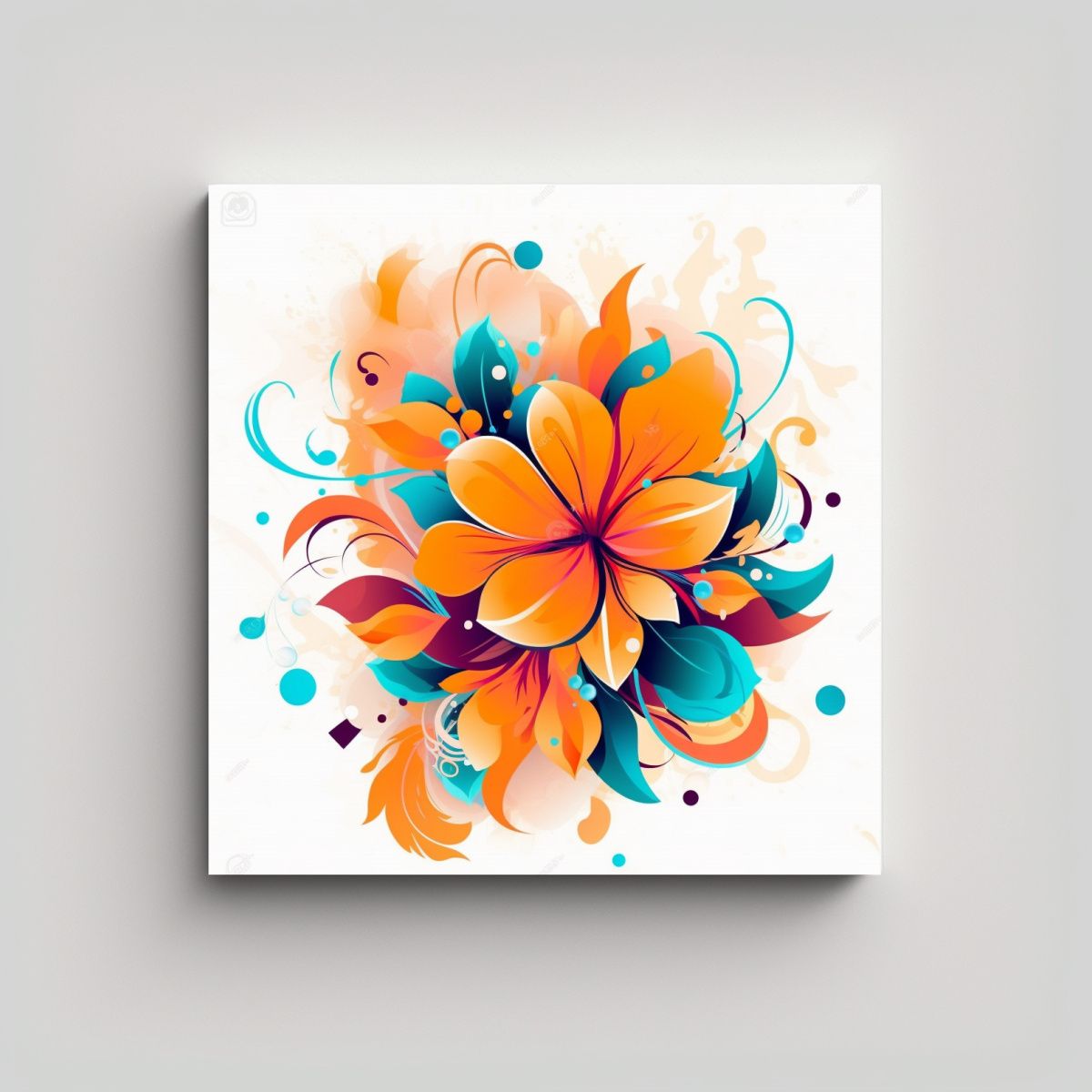 GENERICO - Lienzo Decorativo Equilibrio Visual Arte Moderno 100x100 Cm