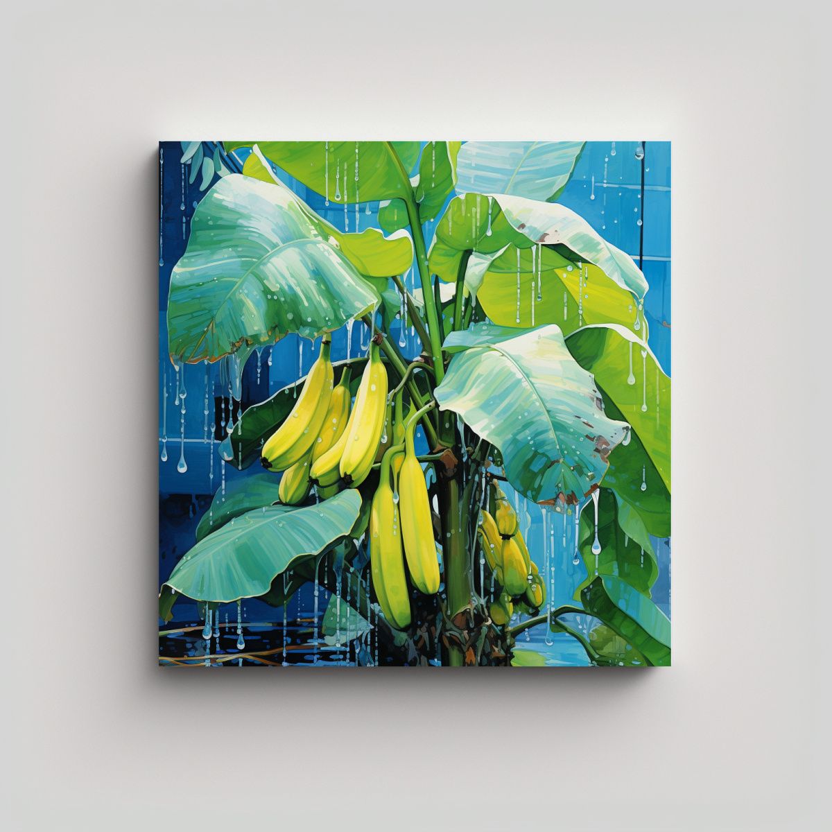 GENERICO - Pintura Abstracta De árbol De Plátano En 100x100 Cm