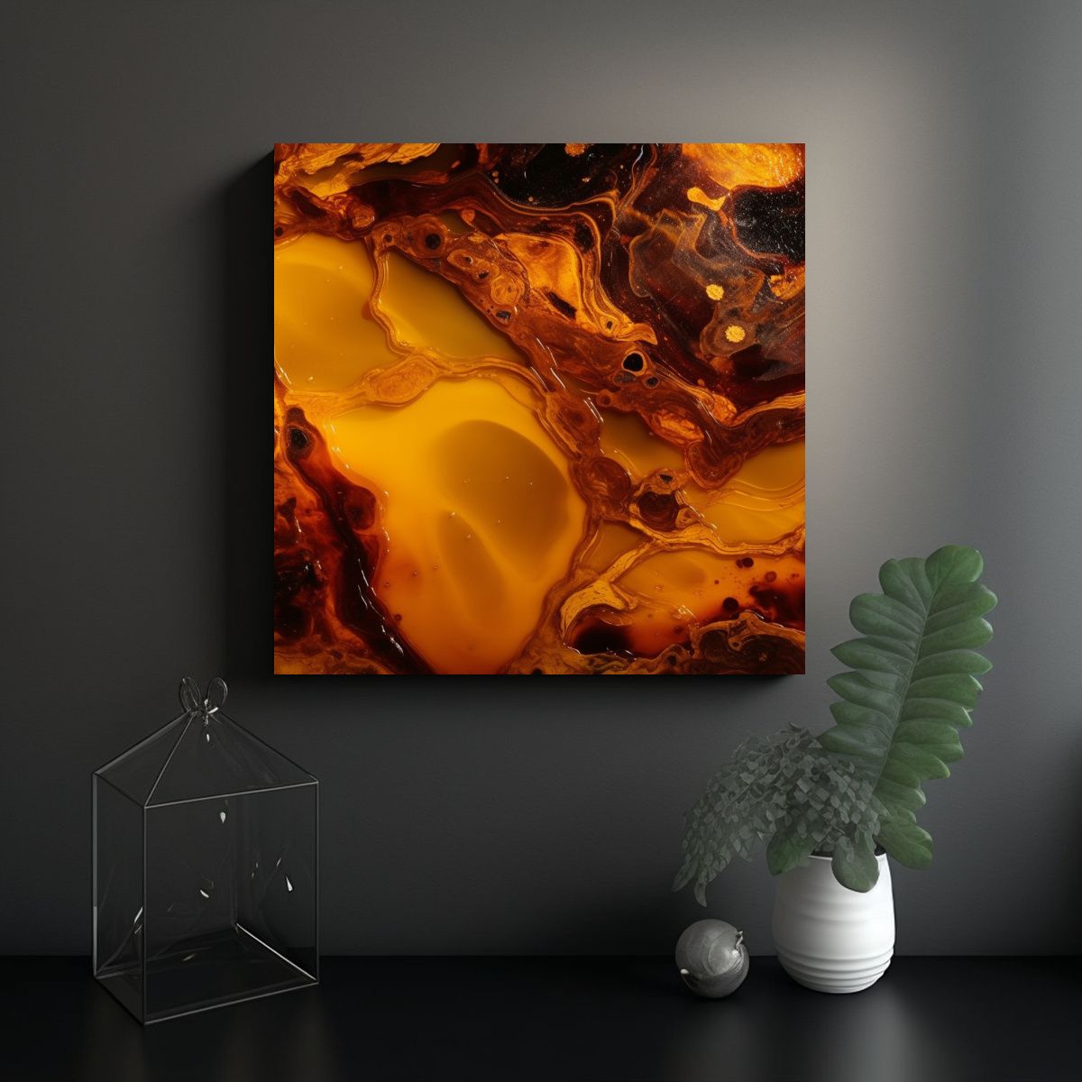 GENERICO - Pintura Decorativa De Arte Inspirador De Fondo 100x100 Cm