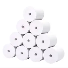 GENERICO - Caja 60 Rollos Papel Térmico 80mm X 80mm Papel Para Impresora