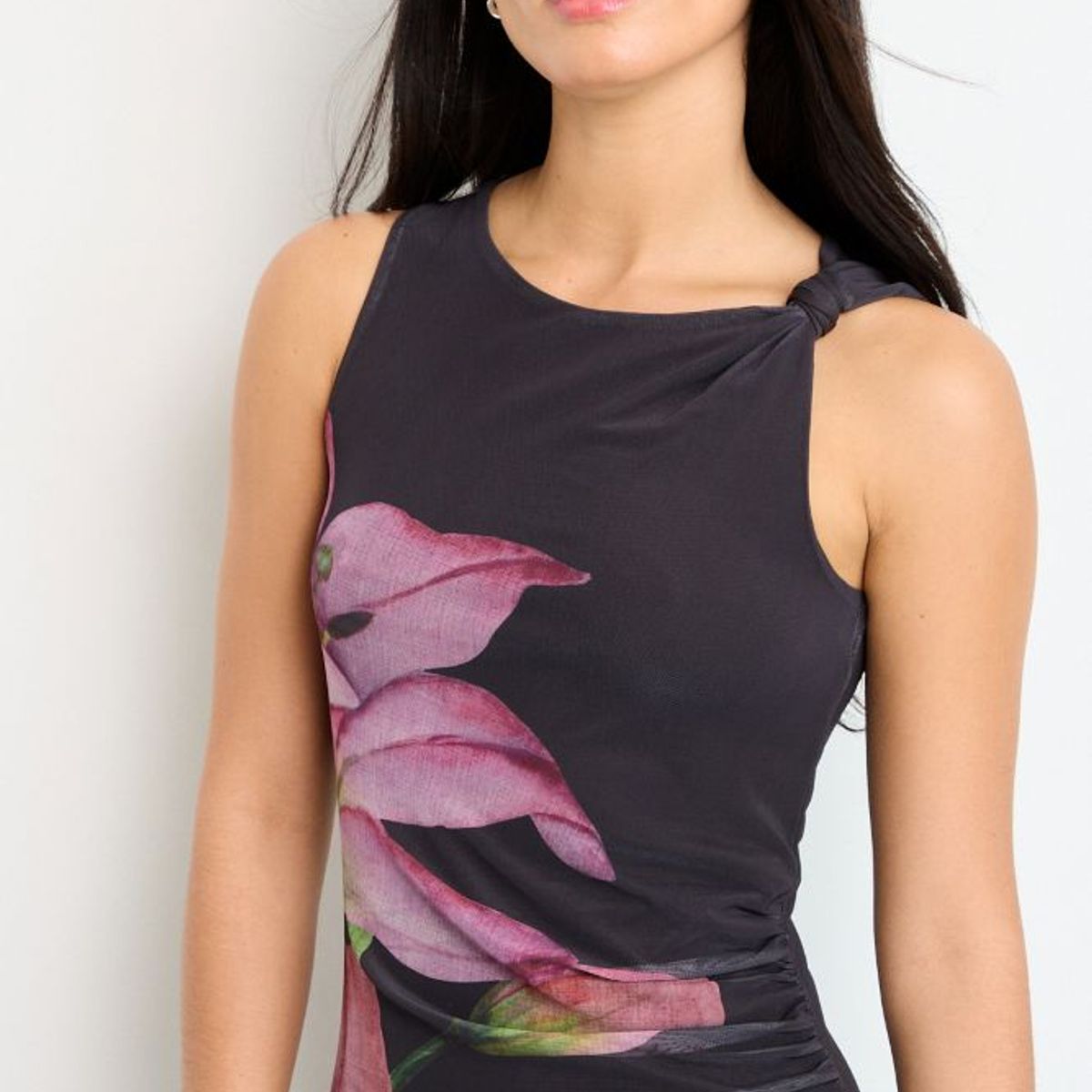 IO - Vestido Largo Mujer Gris Io