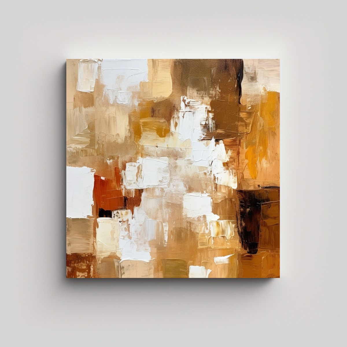 GENERICO - Cuadro Abstracto Moderno De Vitalidad Con Colores 100x100 Cm