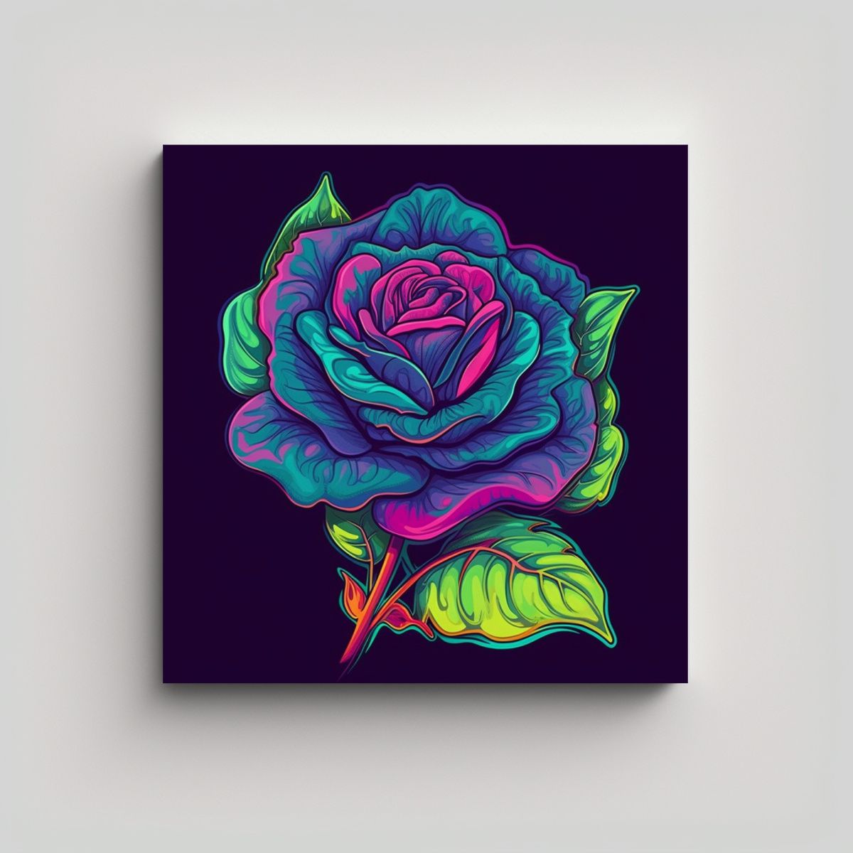 GENERICO - Cuadro Decorativo Naturaleza Viva En Estilo 100x100 Cm