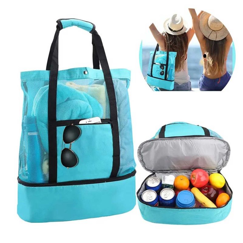 GENERICO - Bolsa Térmica Impermeable Playa Picnic + Compartimento