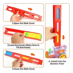 GENERICO - Tren Juguete Dominó Automático Juego Para Niños Y Niñas