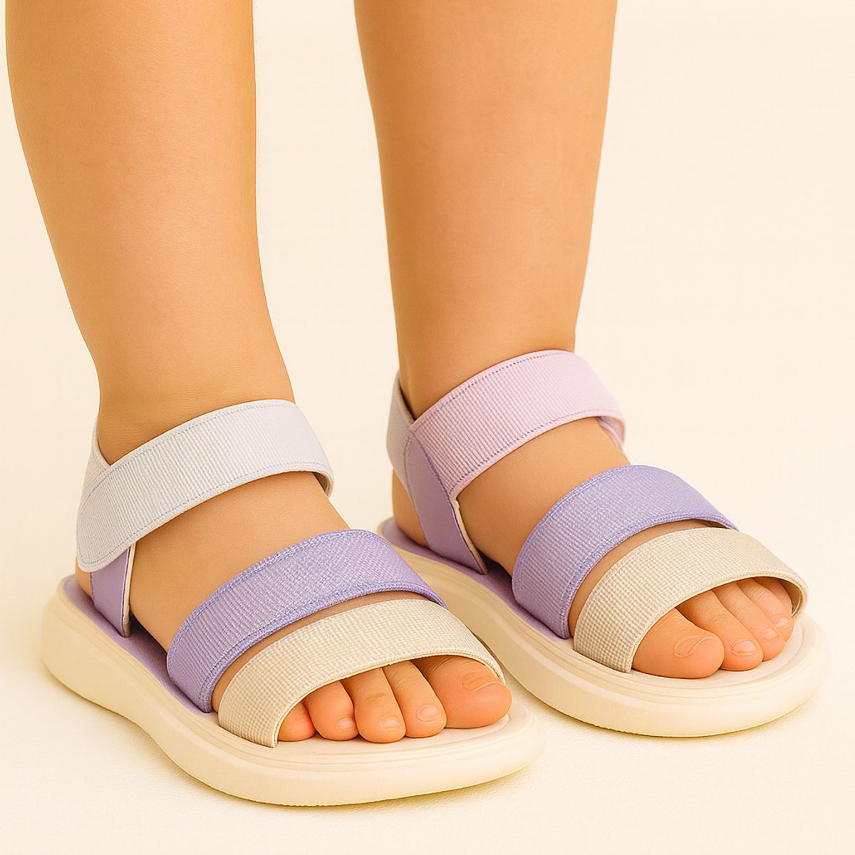 KIBOU - Sandalia Niña Verano Colores Pastel Cómodas y Ligeras