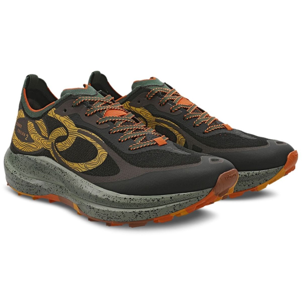 OLYMPIKUS - Zapatilla Trail Running Hombre Corre Trilha 2 Café/Militar