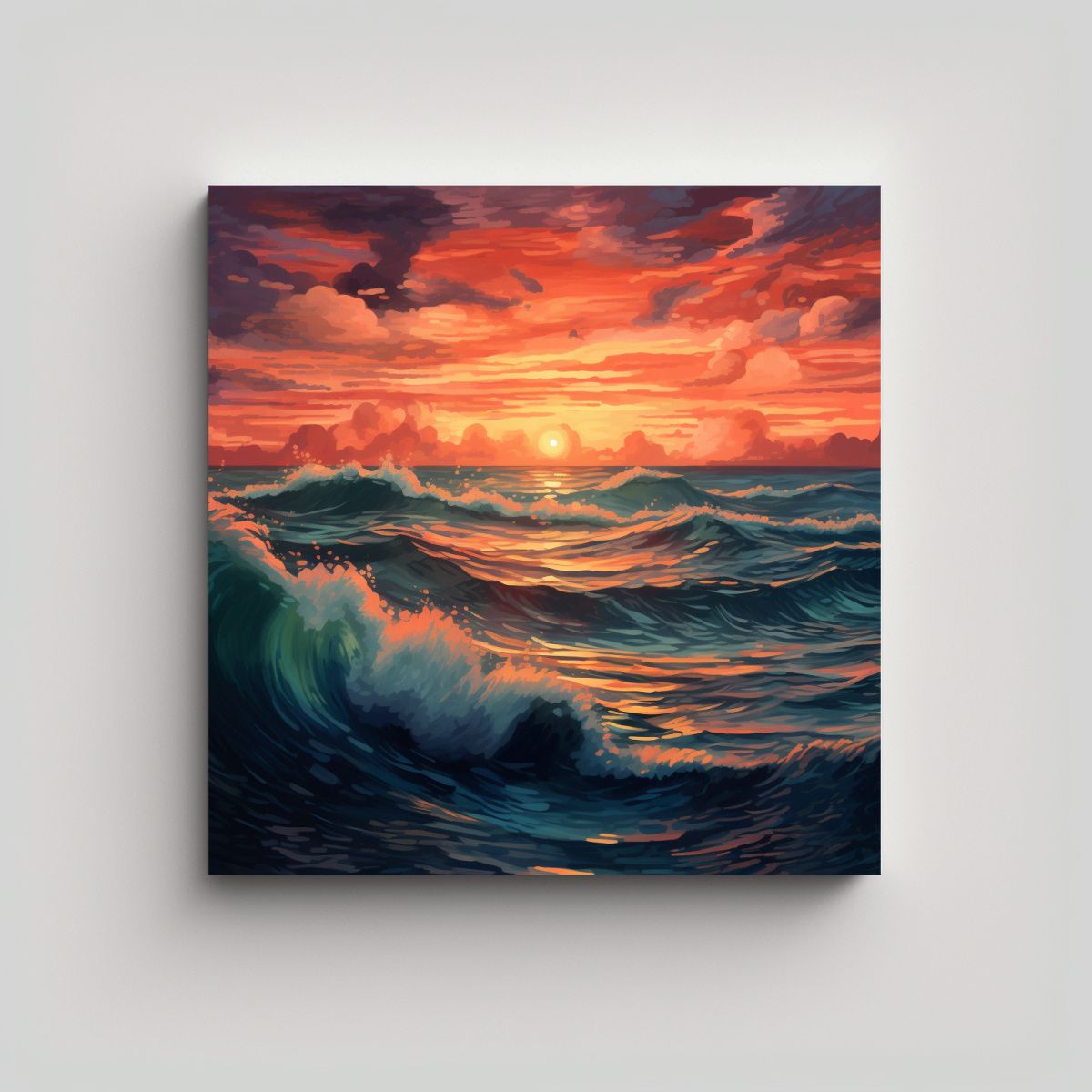 GENERICO - Pintura Moderna De Equilibrio Visual En El 100x100 Cm