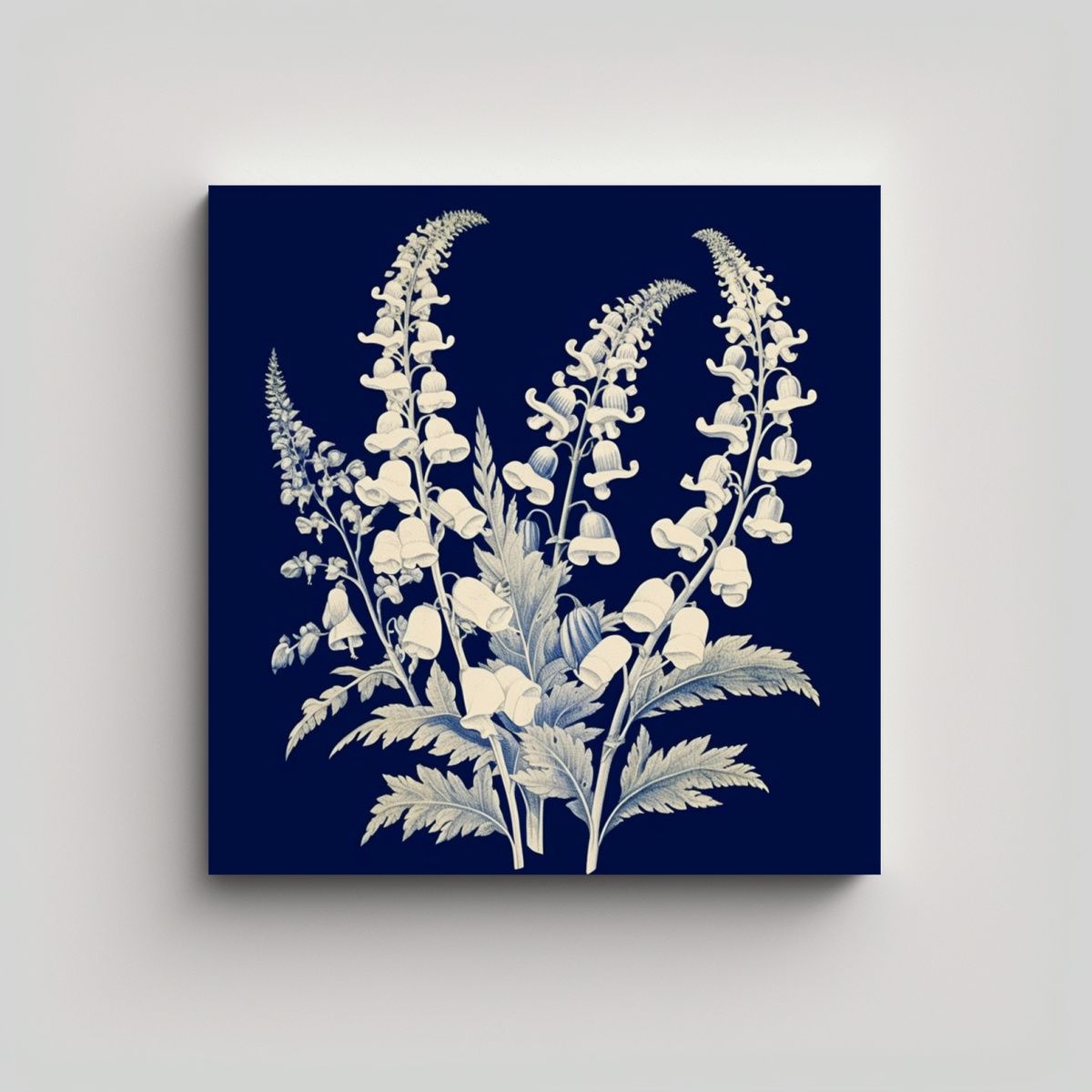 GENERICO - Ilustración Digitalis En Lienzo Estilo Galería 100x100 Cm