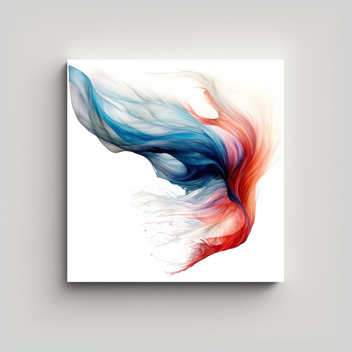 GENERICO - Pintura Decorativa De Boceto De Alegría En Azul 100x100 Cm