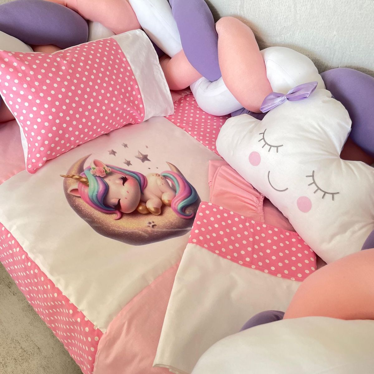 GENERICO - Ajuar de Cuna Completo Cuna Colecho 55x90